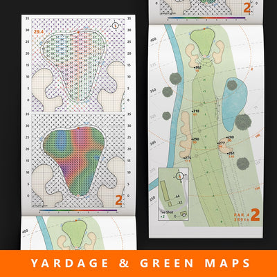 18 Mile Creek Golf Course yardage books for golf